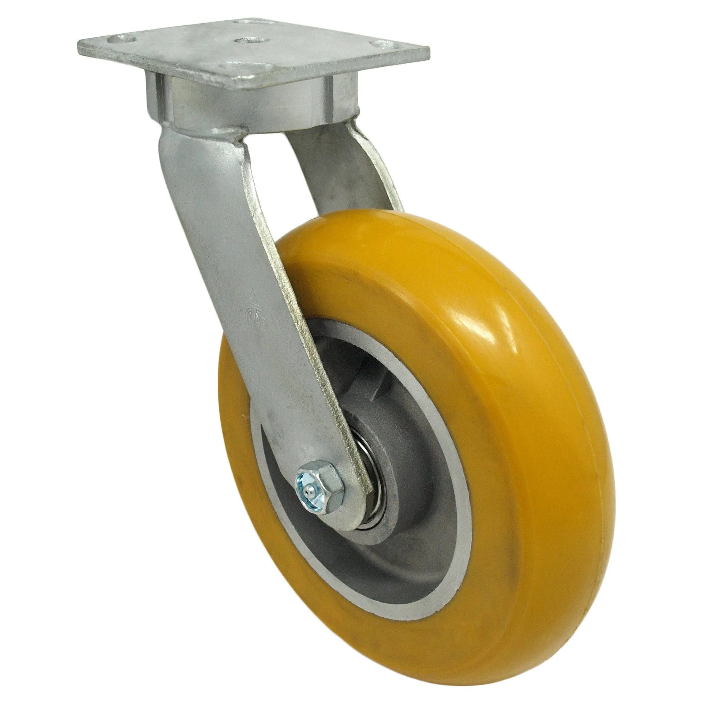 8" x 2" Ultraflex Wheel Swivel Kingpinless Caster - 1200 lbs Capacity