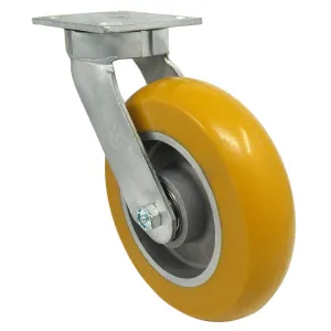 8" x 2" Ultraflex Wheel Swivel Kingpinless Caster - 1200 lbs Capacity