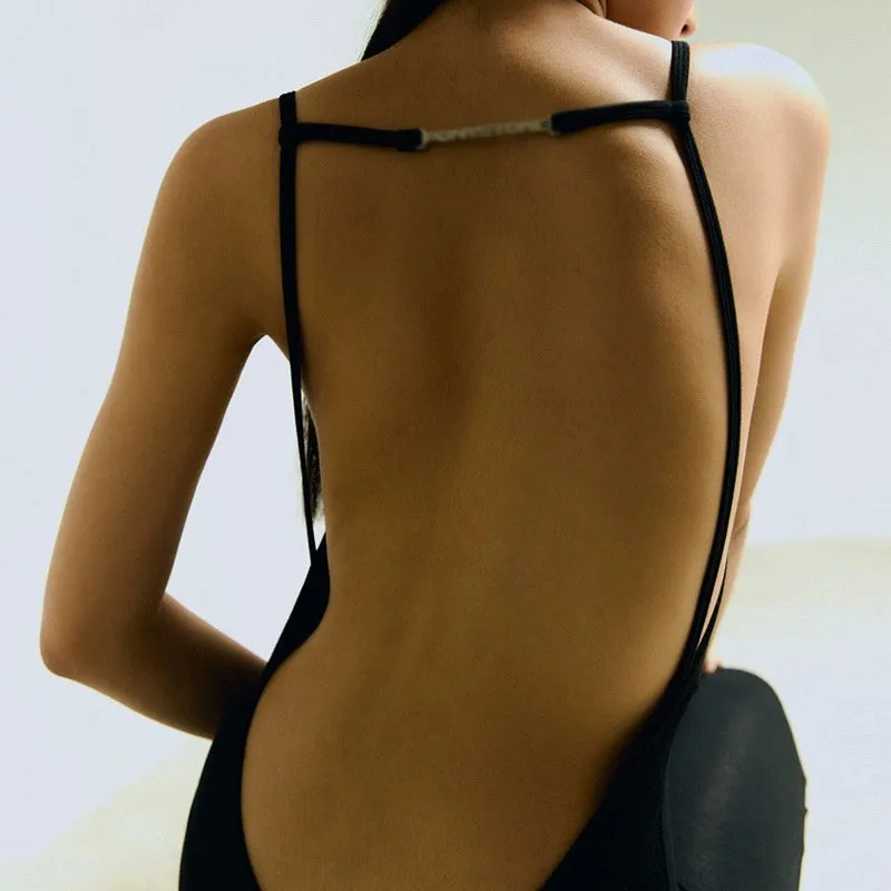 Abrish Backless Flared Jumpsuit