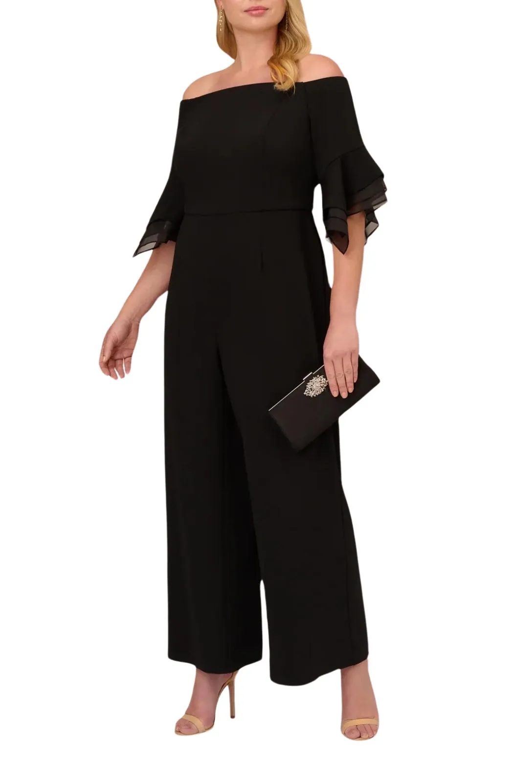 Adrianna Papell crepe jumpsuit (Plus Size)