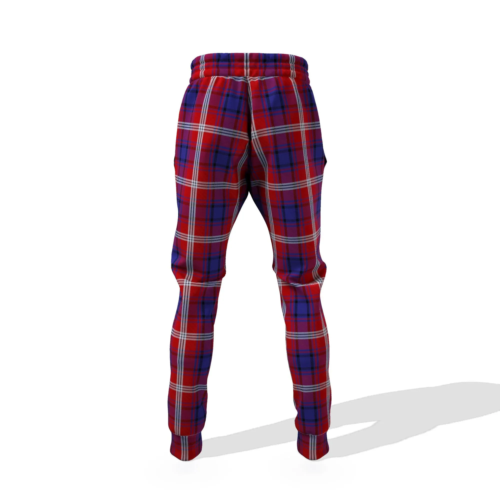 Ainslie Tartan Joggers Pants with Family Crest