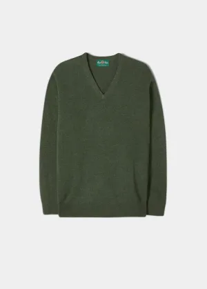 Albury Geelong Wool Jumper in Rosemary - Regular Fit