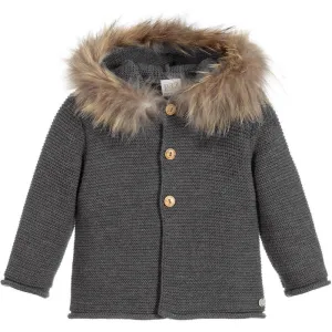 Baby Boys Grey 'Orion' Knit Coat