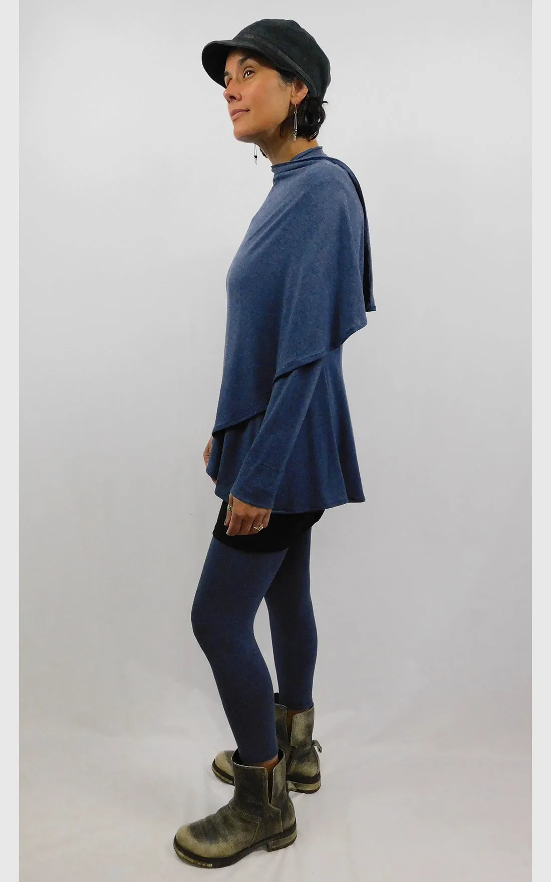 Bamboo Panel Back Wrap Cardigan