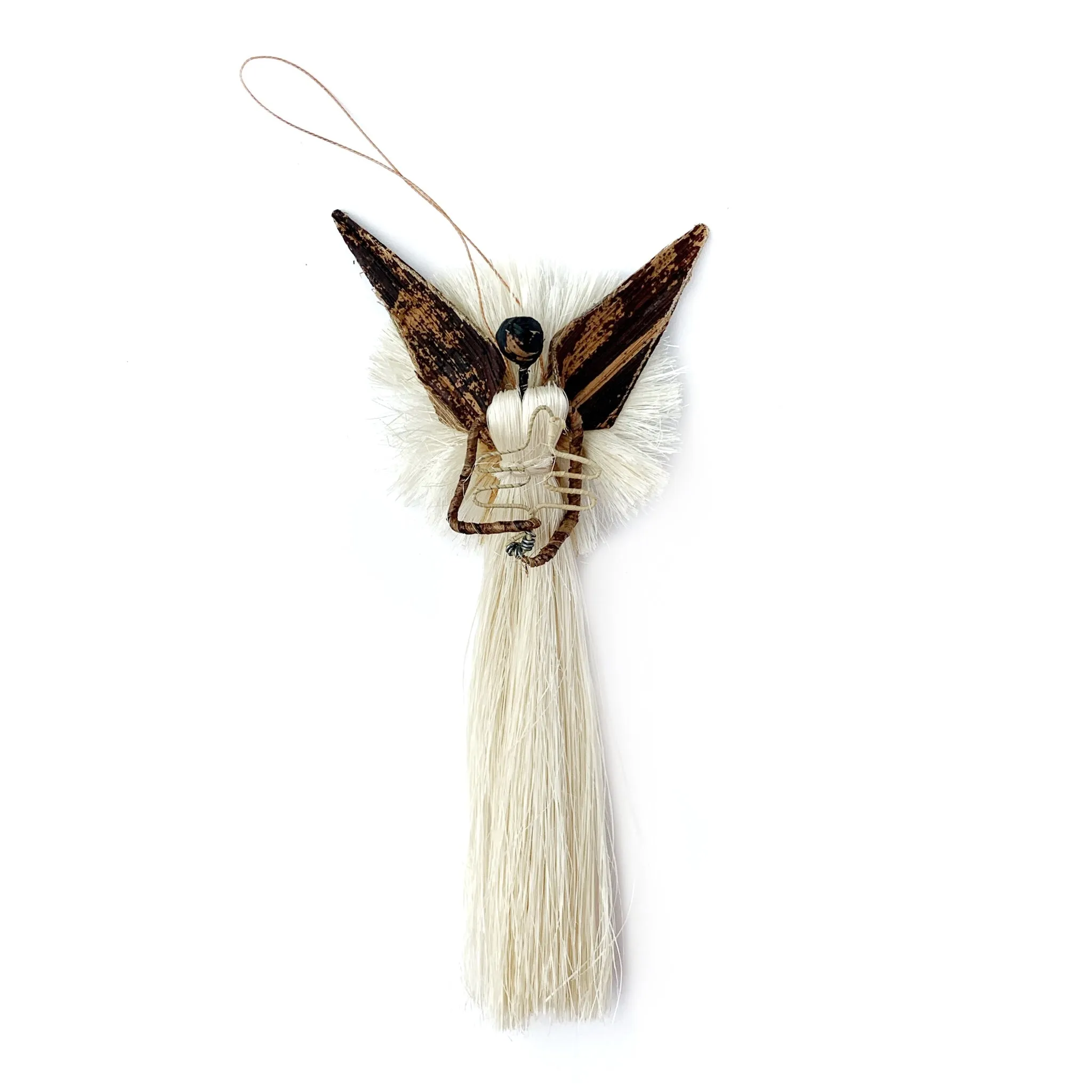 Banana Fiber and Sisal Angel Ornament