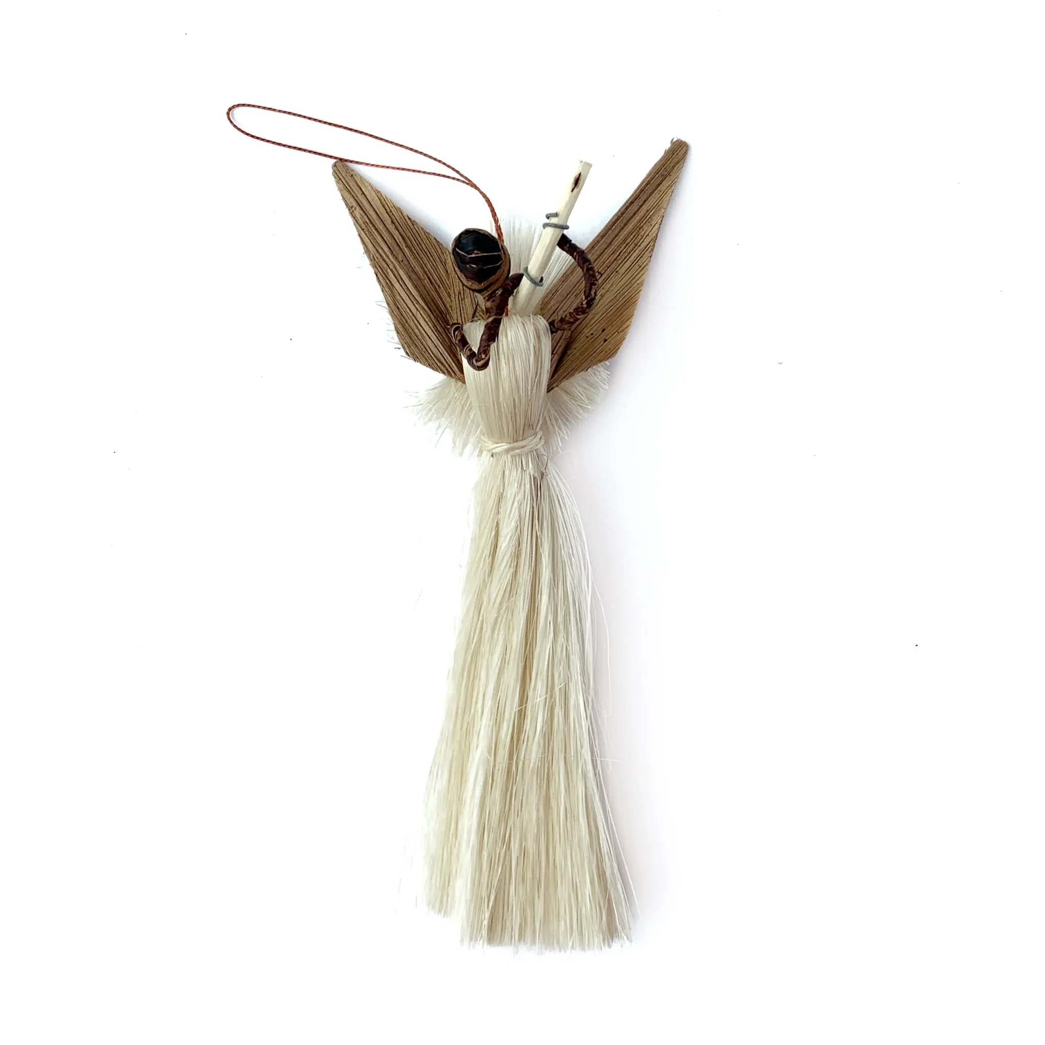 Banana Fiber and Sisal Angel Ornament