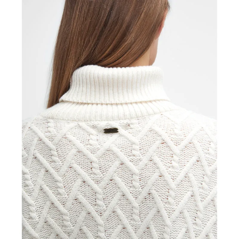 Barbour Clarence Knitted Ladies Jumper - Aran