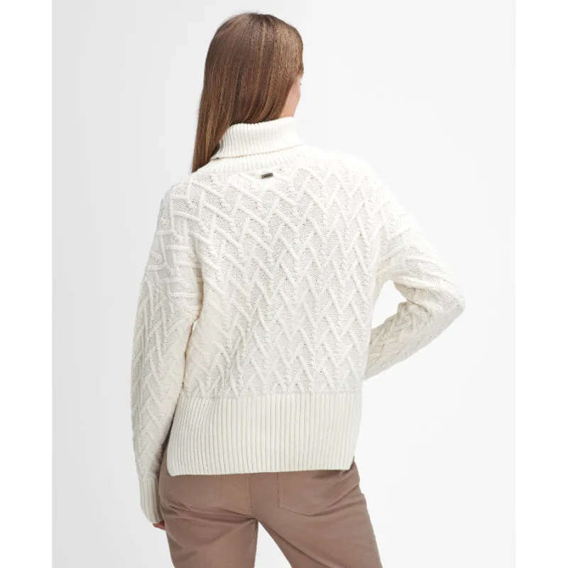 Barbour Clarence Knitted Ladies Jumper - Aran