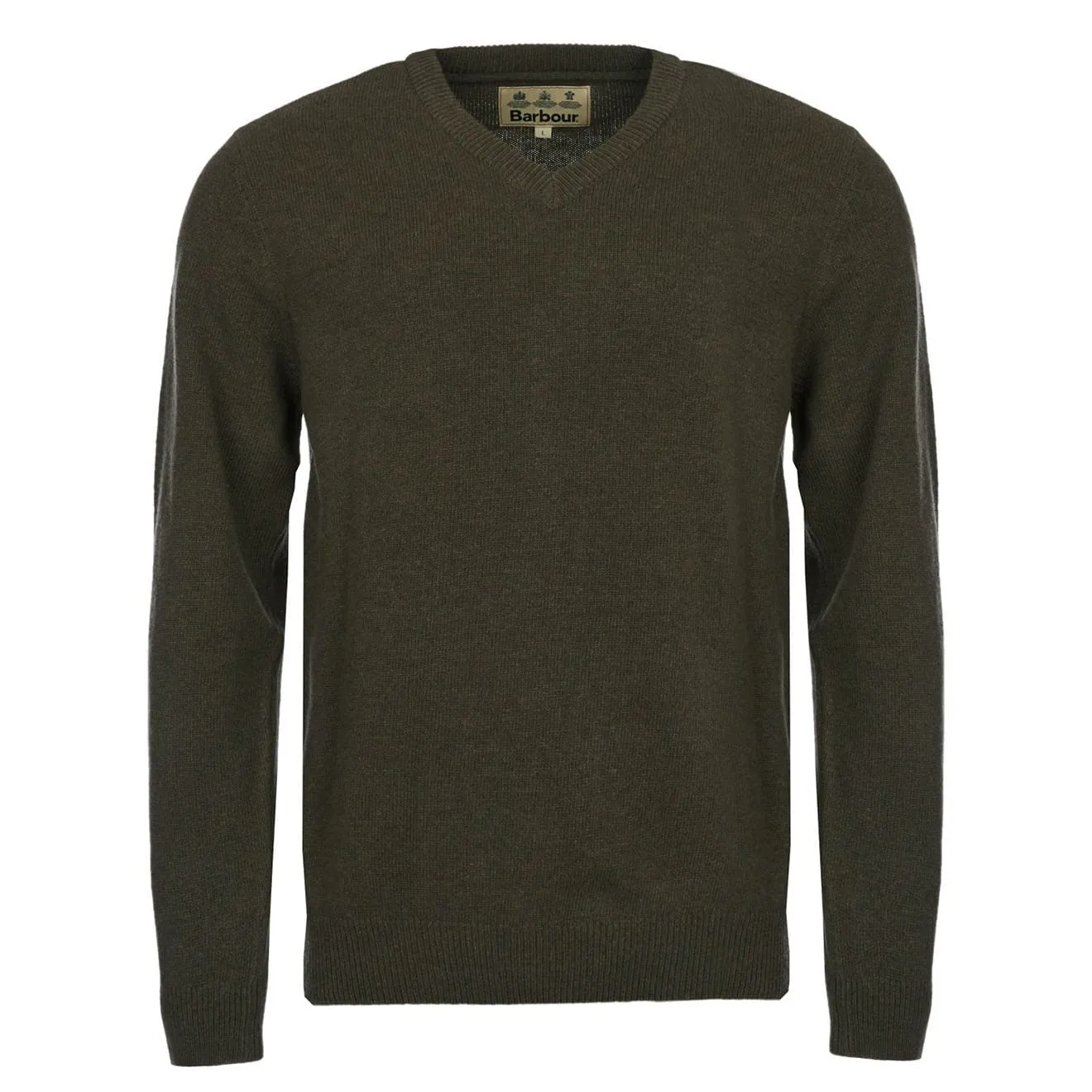 Barbour Nelson Essential V-Neck Knit Seaweed