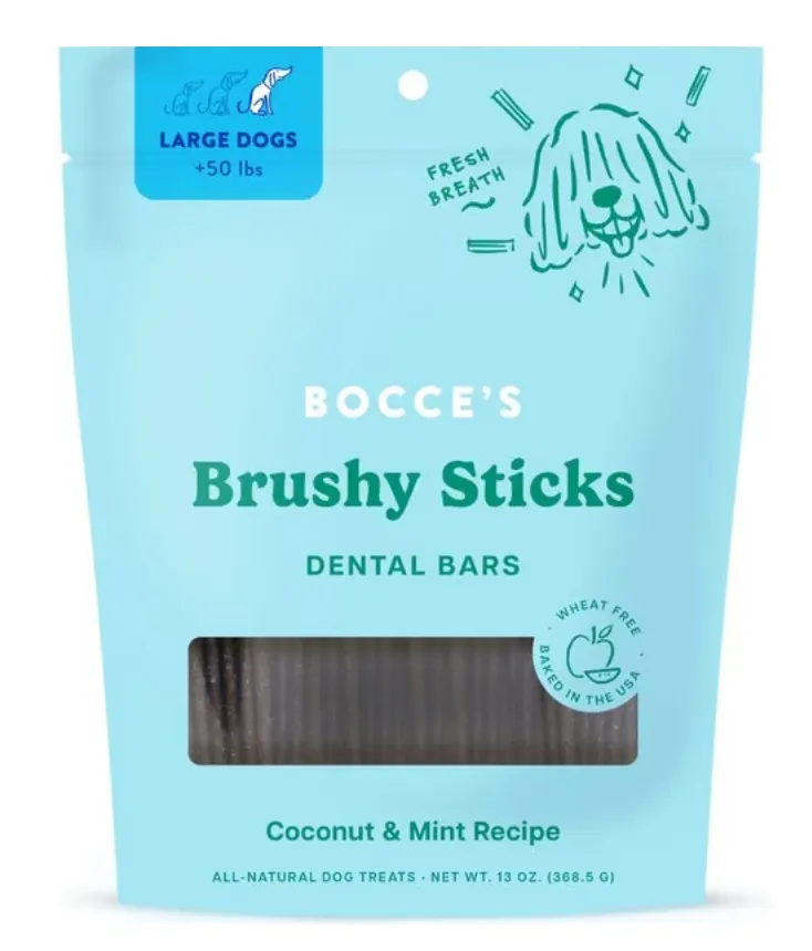 Bocce's Dailies Brushy Sticks Dental Treats