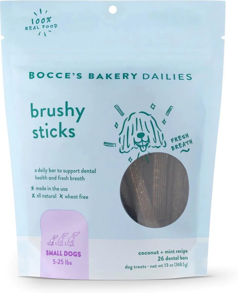 Bocce's Dailies Brushy Sticks Dental Treats