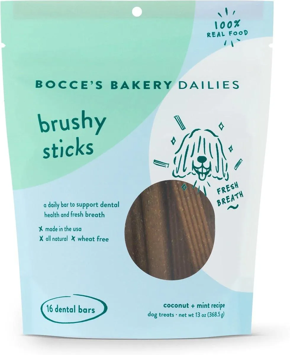 Bocce's Dailies Brushy Sticks Dental Treats