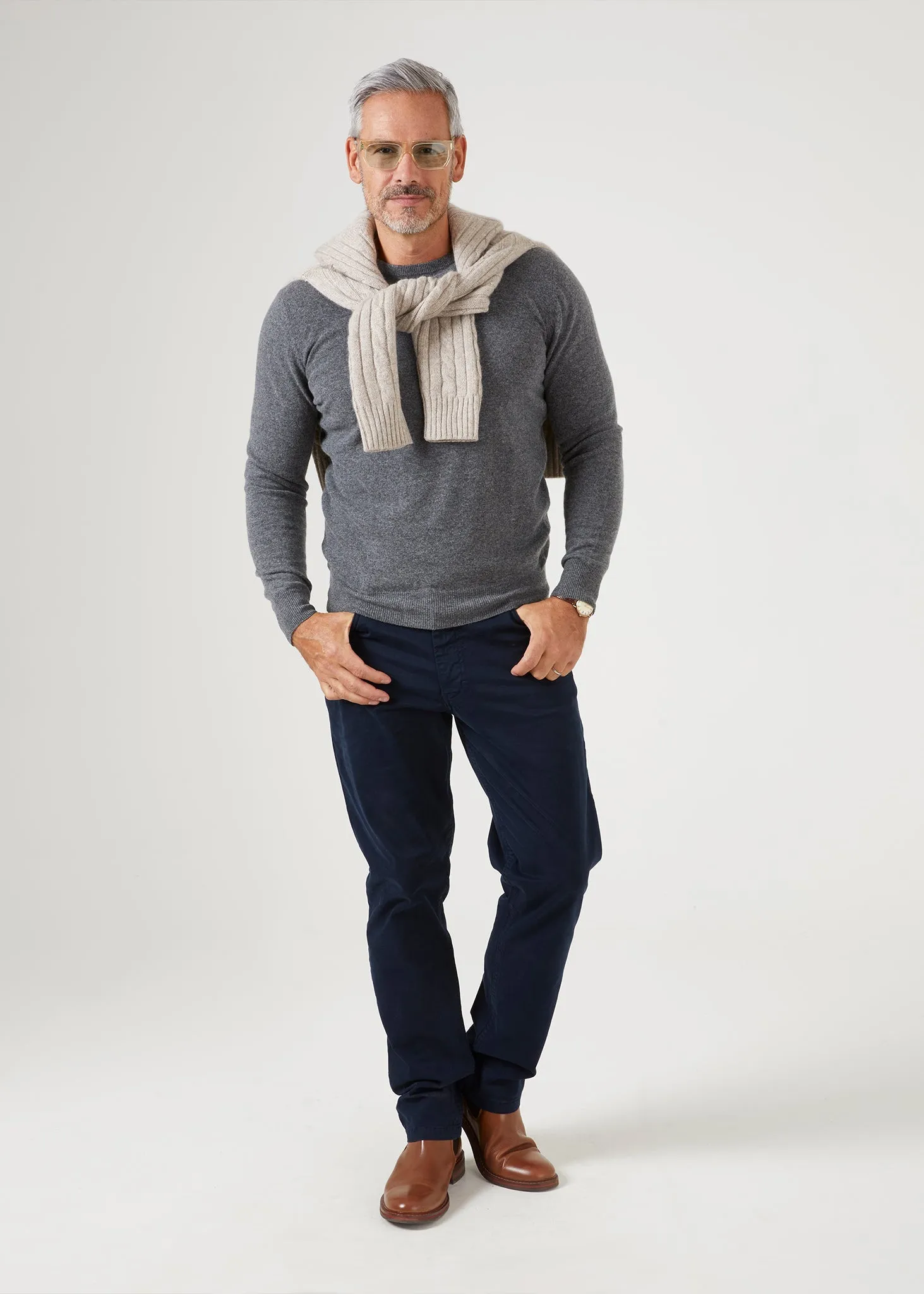 Brisbane Geelong Wool Jumper in Derby - Regular Fit