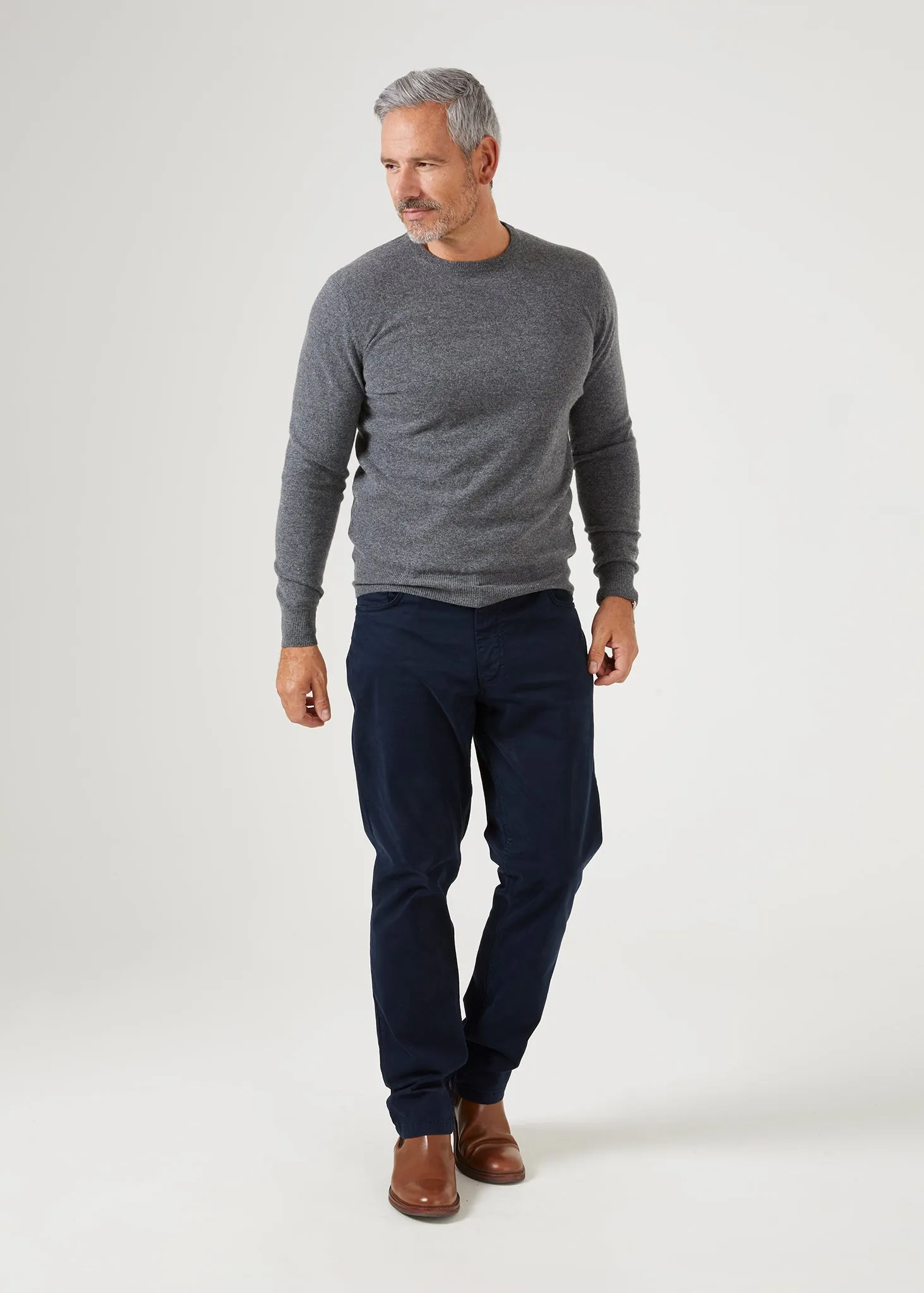 Brisbane Geelong Wool Jumper in Derby - Regular Fit