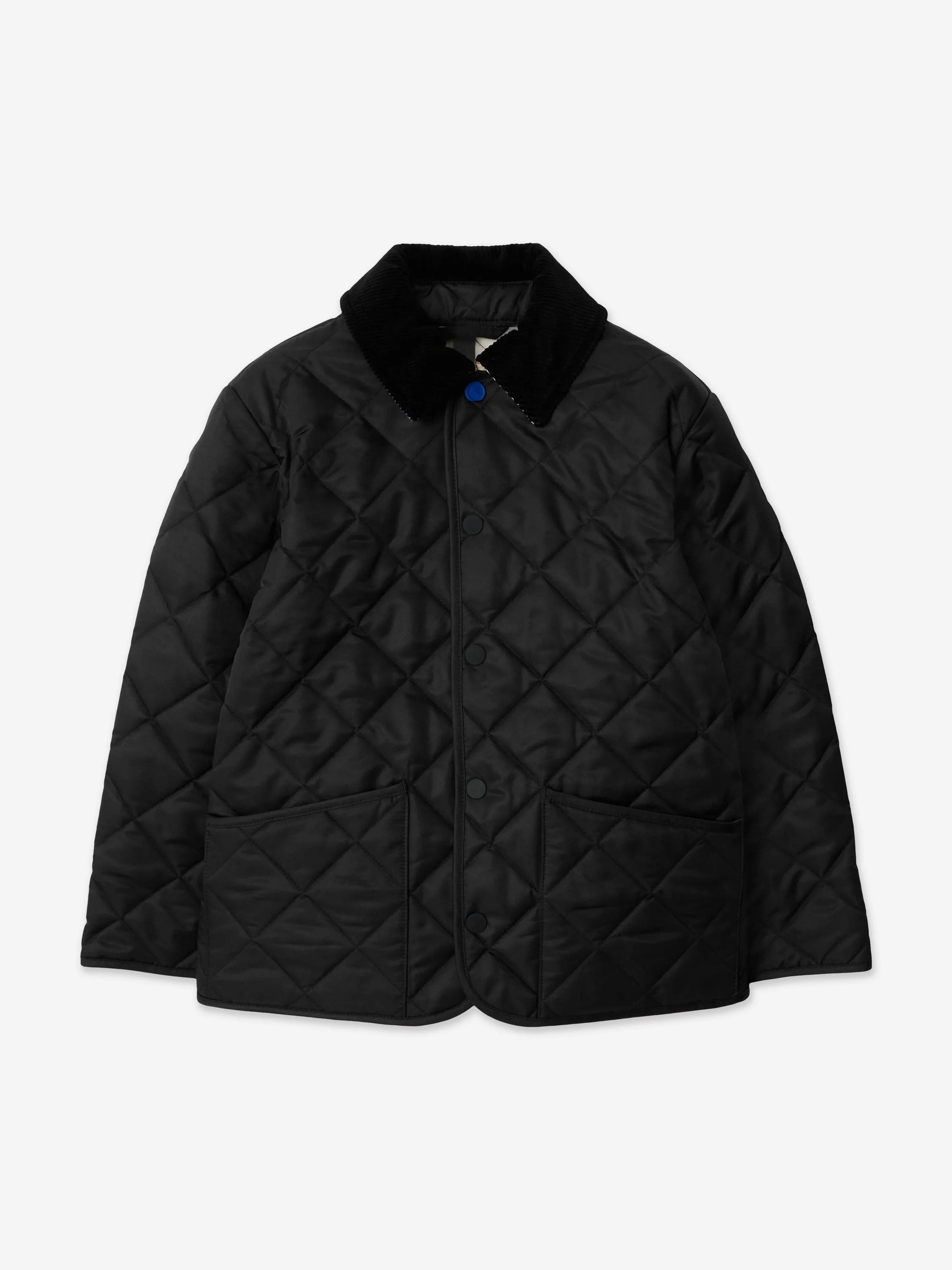 Burberry Boys Indy Quilted Jacket in Black