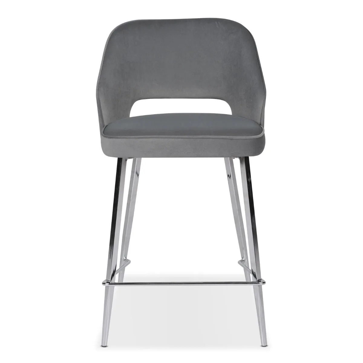 Camille Dark Grey Counter Height Chair - Set of 2