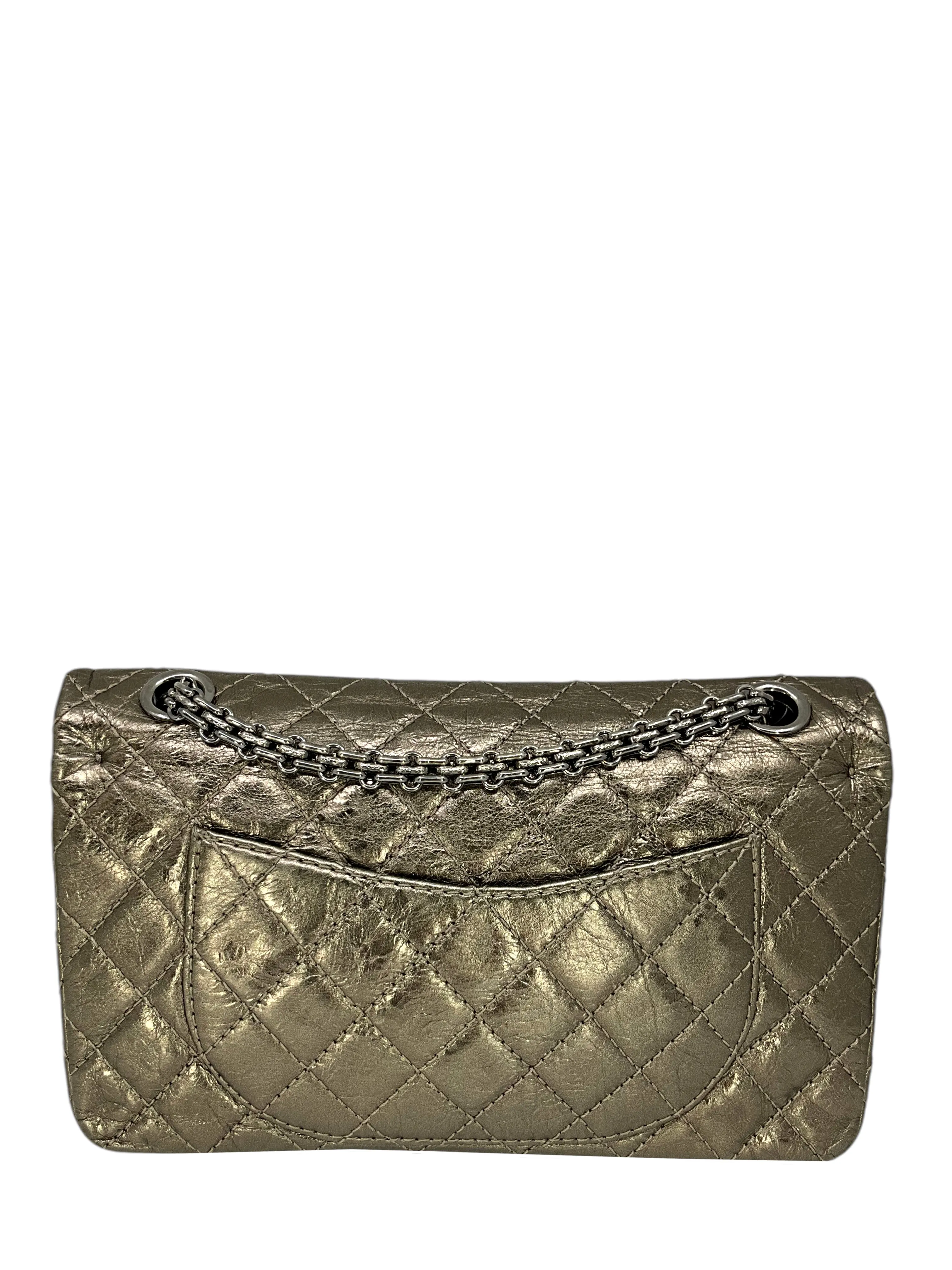 CHANEL Quilted Aged Calfskin 2.55 Reissue 225 Bag