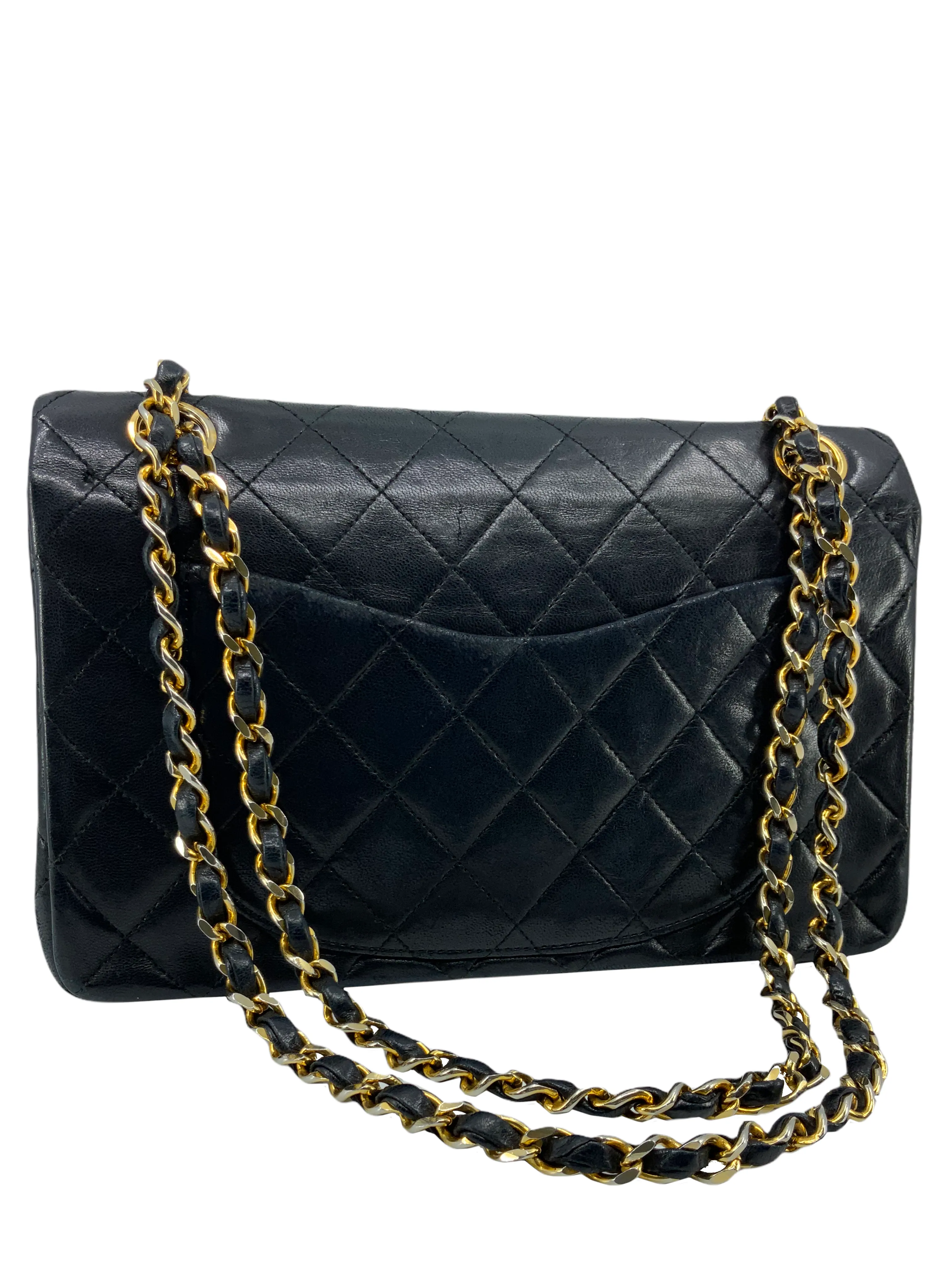 CL Vintage Quilted Lambskin Small Classic Double Flap Bag