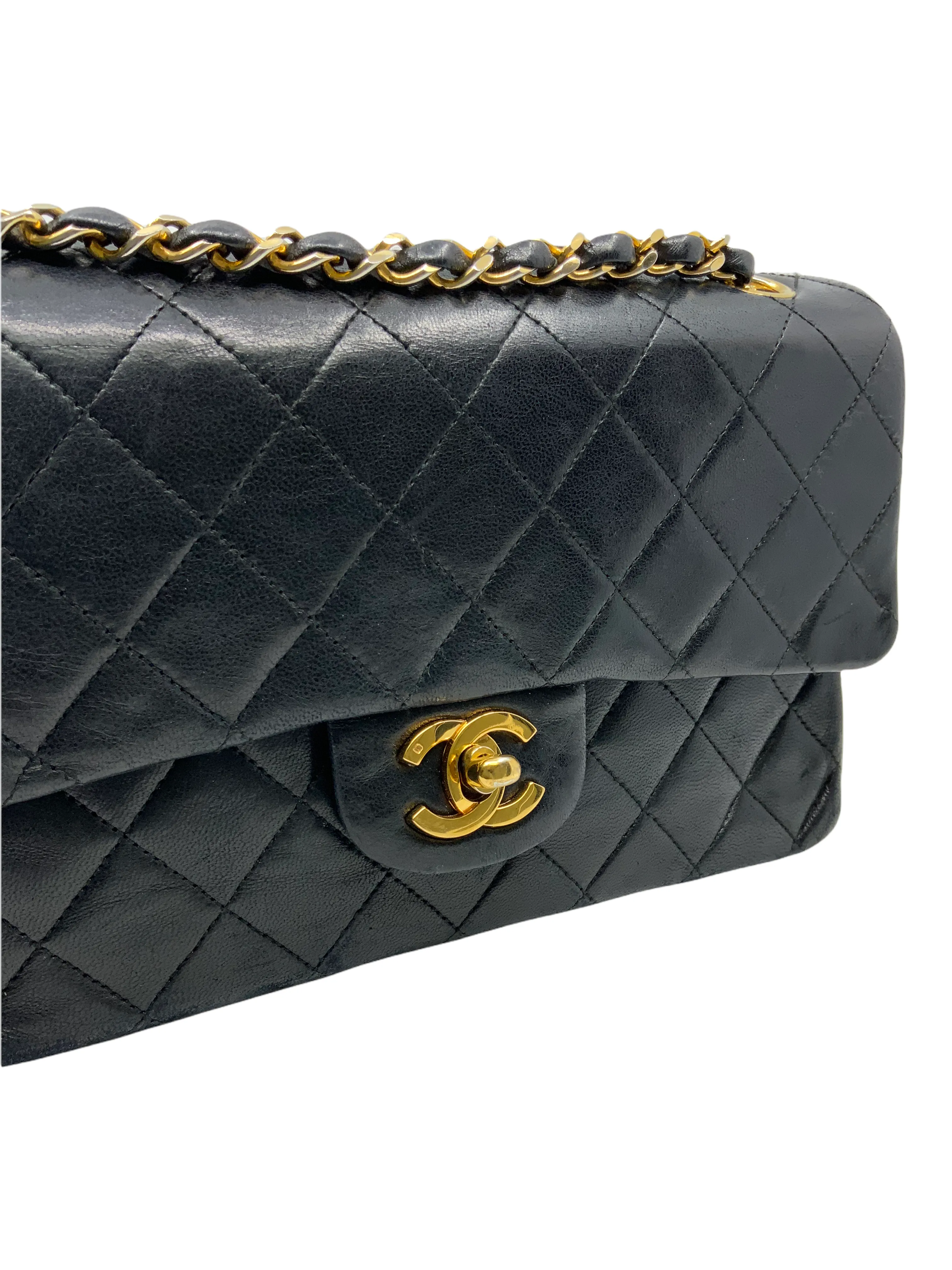 CL Vintage Quilted Lambskin Small Classic Double Flap Bag