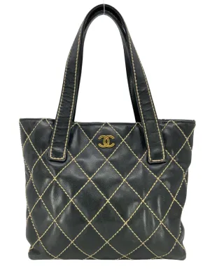 CL Wild Stitch Quilted Leather Small Surpique Tote Bag