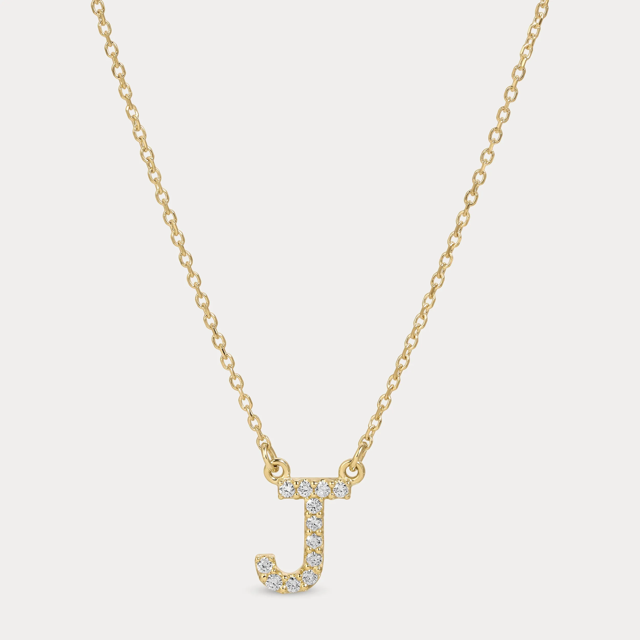 Diamond Initial Necklace