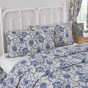 Dorset Navy Floral King Sham 21x37