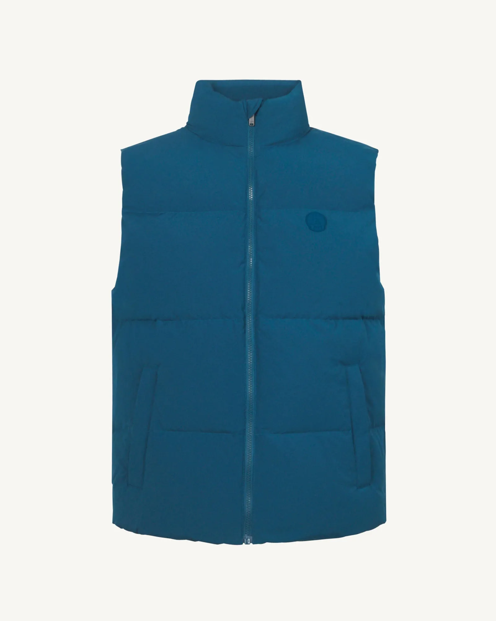 Doudoune mixte sans manches esprit 'Puffer' Bleu métal Nagano