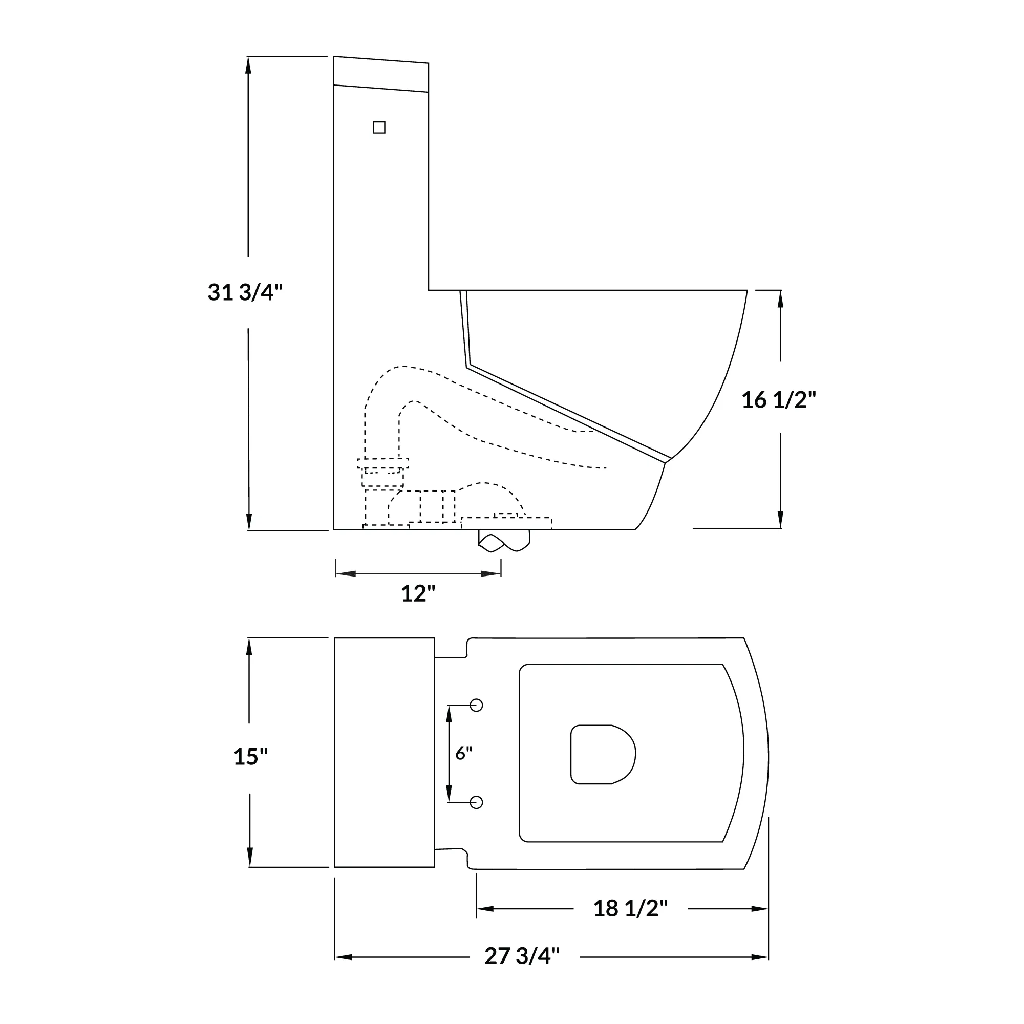 Dual Flush One Piece Modern LT5 Toilet