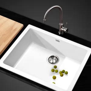 Durable Granite Composite Kitchen Sink 61X47CM - Cefito