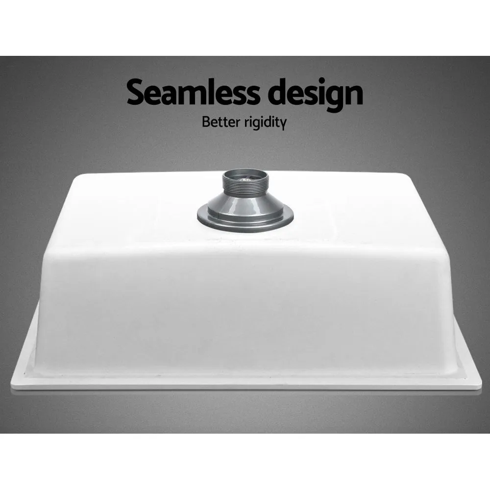 Durable Granite Composite Kitchen Sink 61X47CM - Cefito