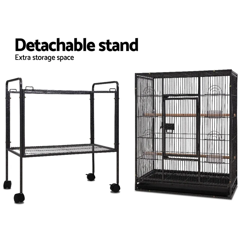 Durable Large Bird Cage with Accessories, 144cm - i.Pet