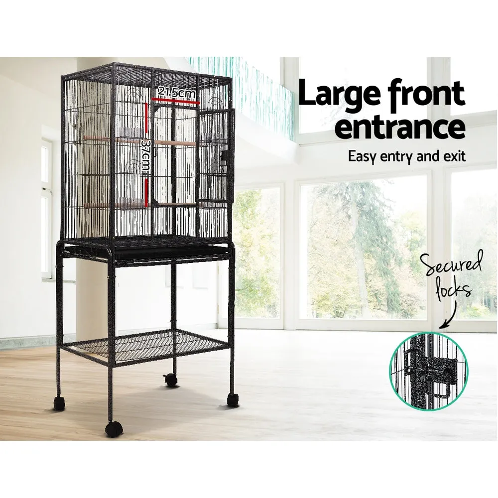 Durable Large Bird Cage with Accessories, 144cm - i.Pet