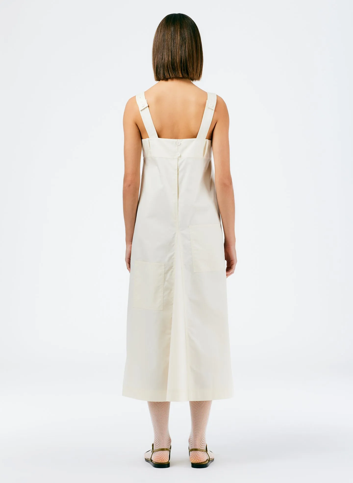 Eco Poplin Overall Midi Dress