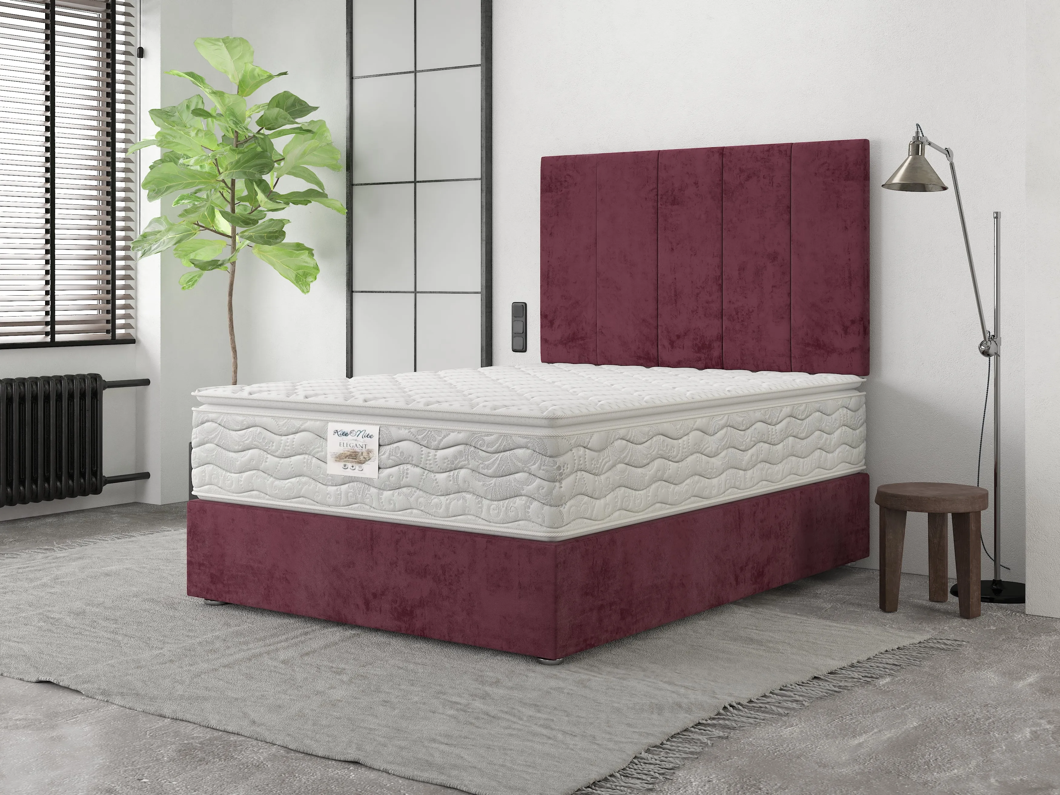 Elegant mattress quilted   Base & Headboard