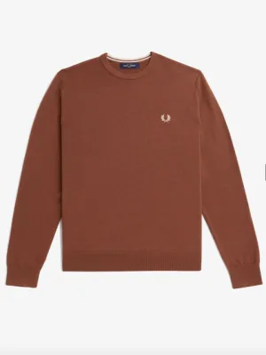 Fred Perry Classic Crew Neck Jumper/Navy - New AW24