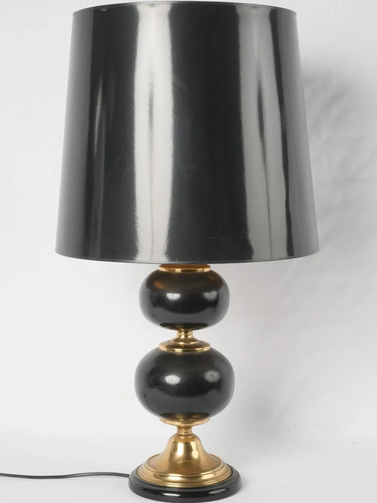 French table lamp w/ double ball shape 28"