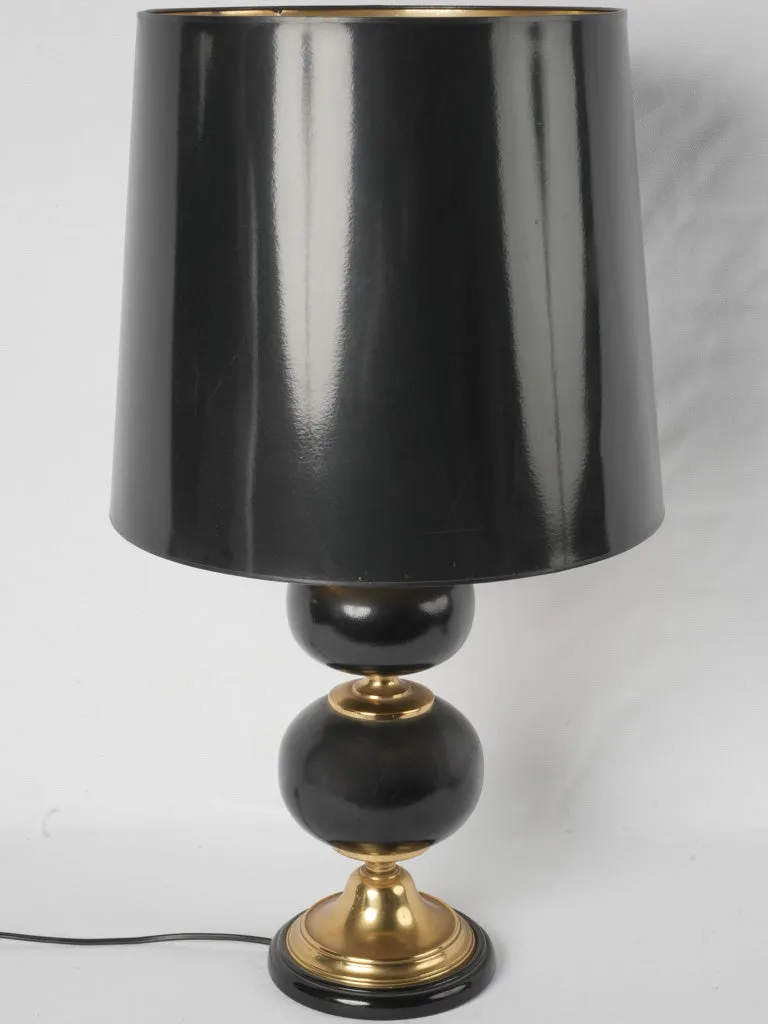 French table lamp w/ double ball shape 28"