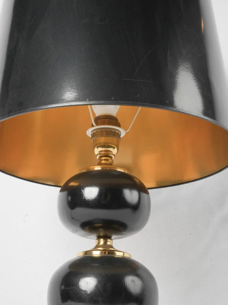 French table lamp w/ double ball shape 28"