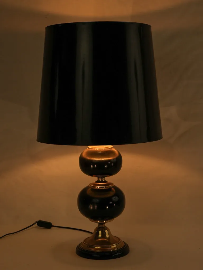 French table lamp w/ double ball shape 28"