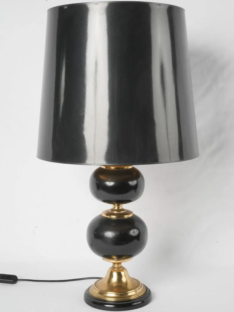 French table lamp w/ double ball shape 28"