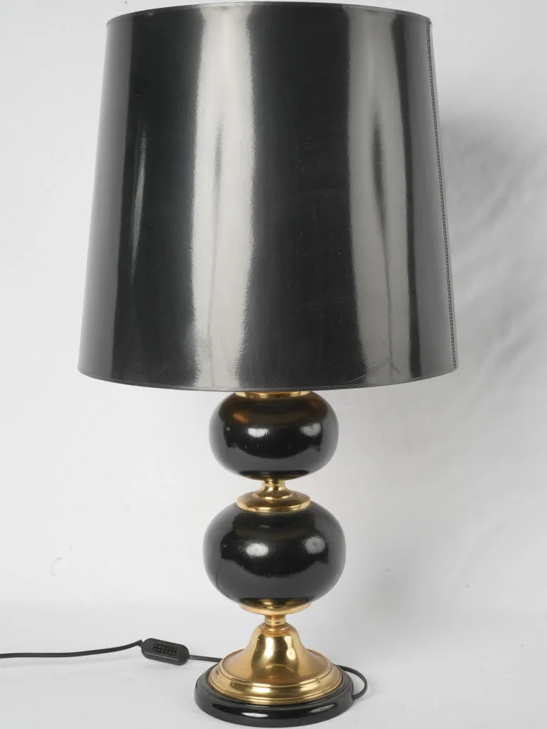 French table lamp w/ double ball shape 28"