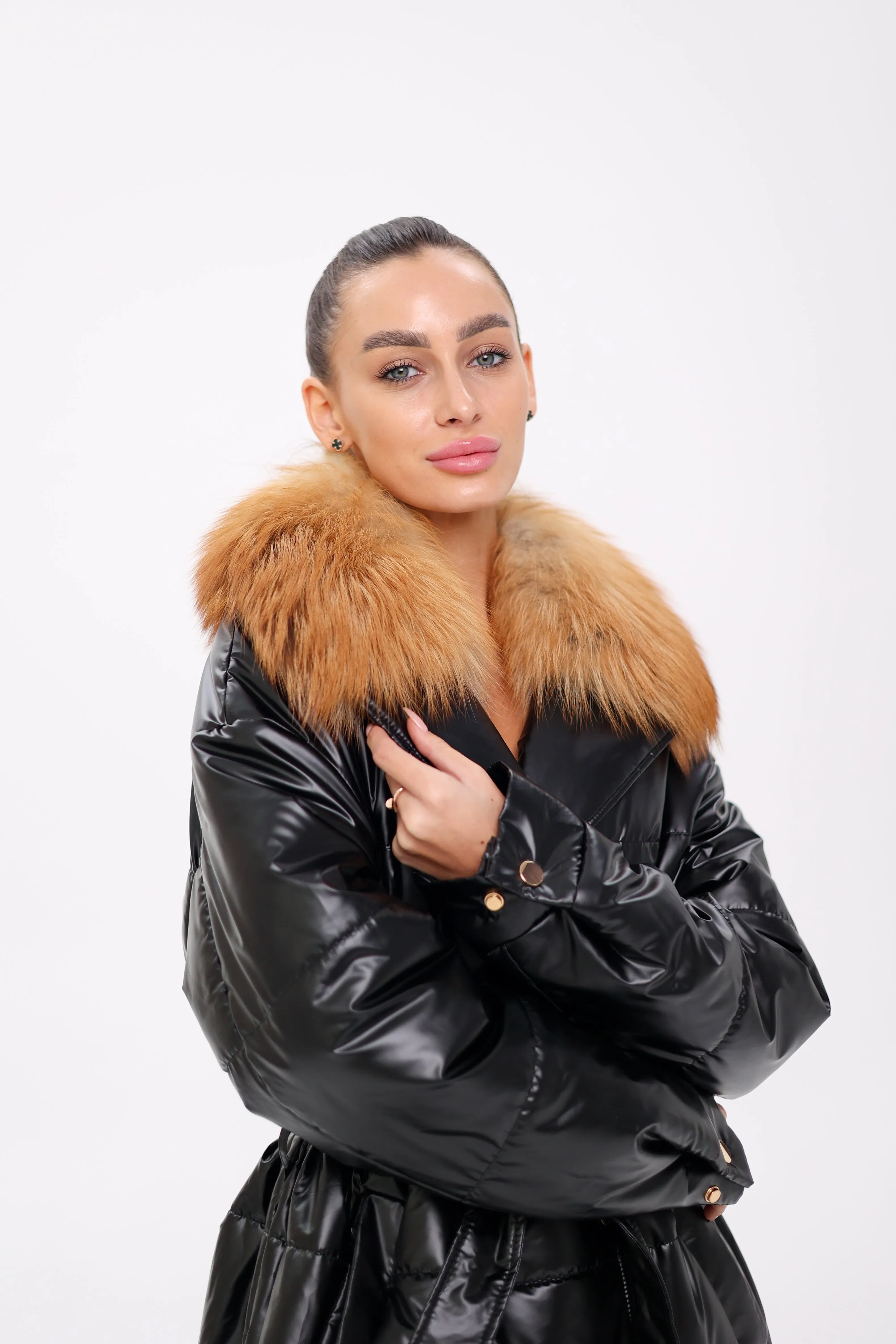 Genuine Gold Fox Fur Freudenberg Comfortemp® Coat