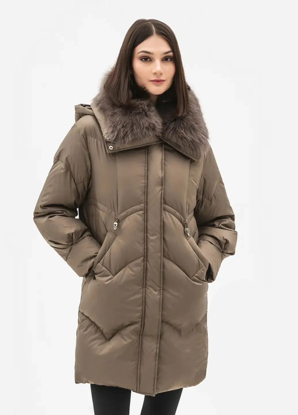 Genuine Polar Fox Down Fill Parka