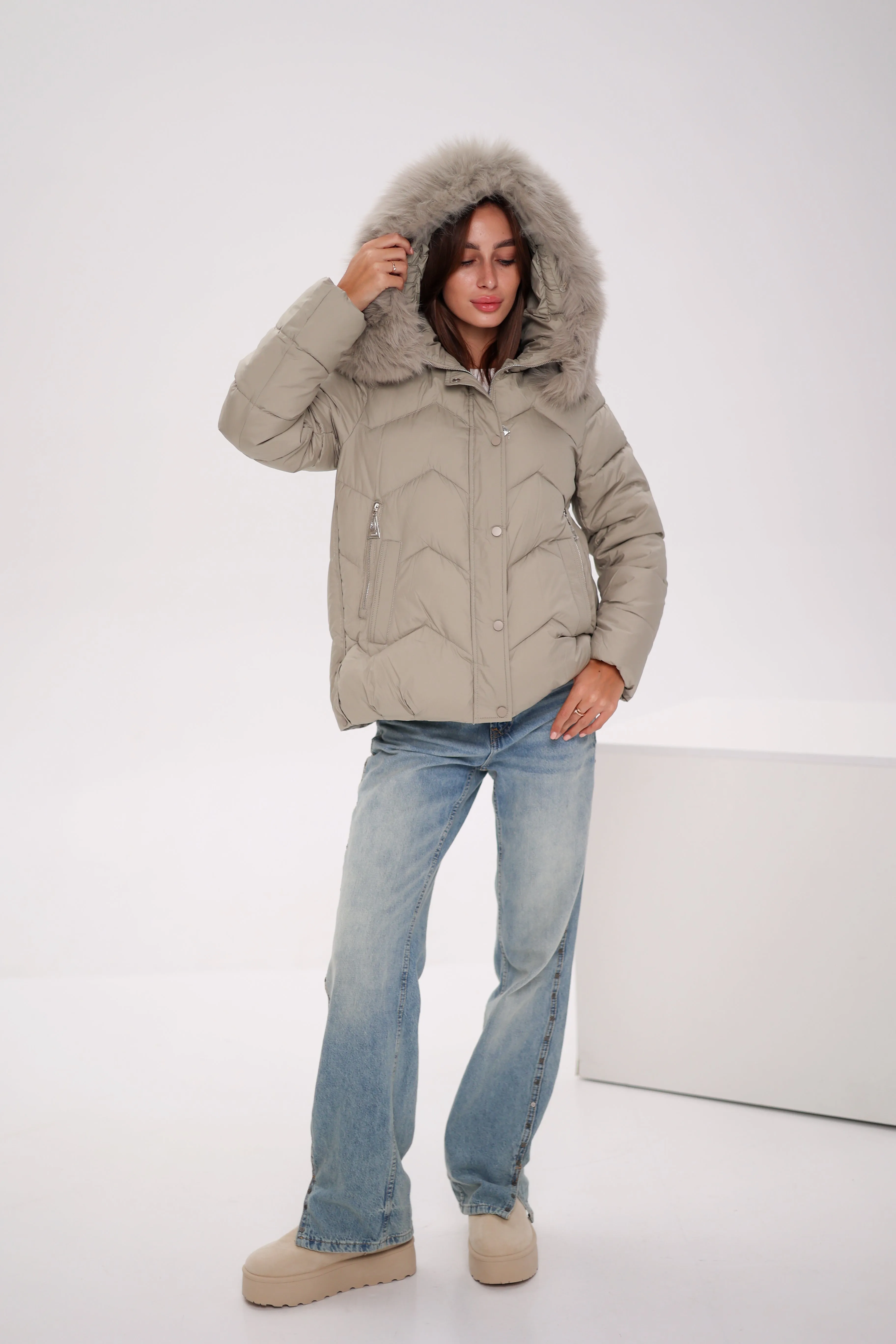 Genuine Polar Fox Thinsulate™ Insulation Coat