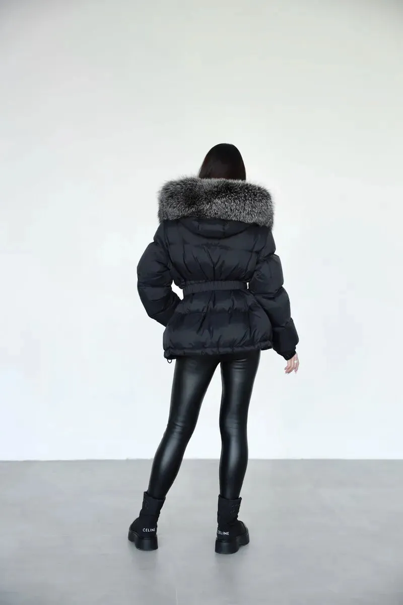 Genuine Silver Fox Down Fill Jacket