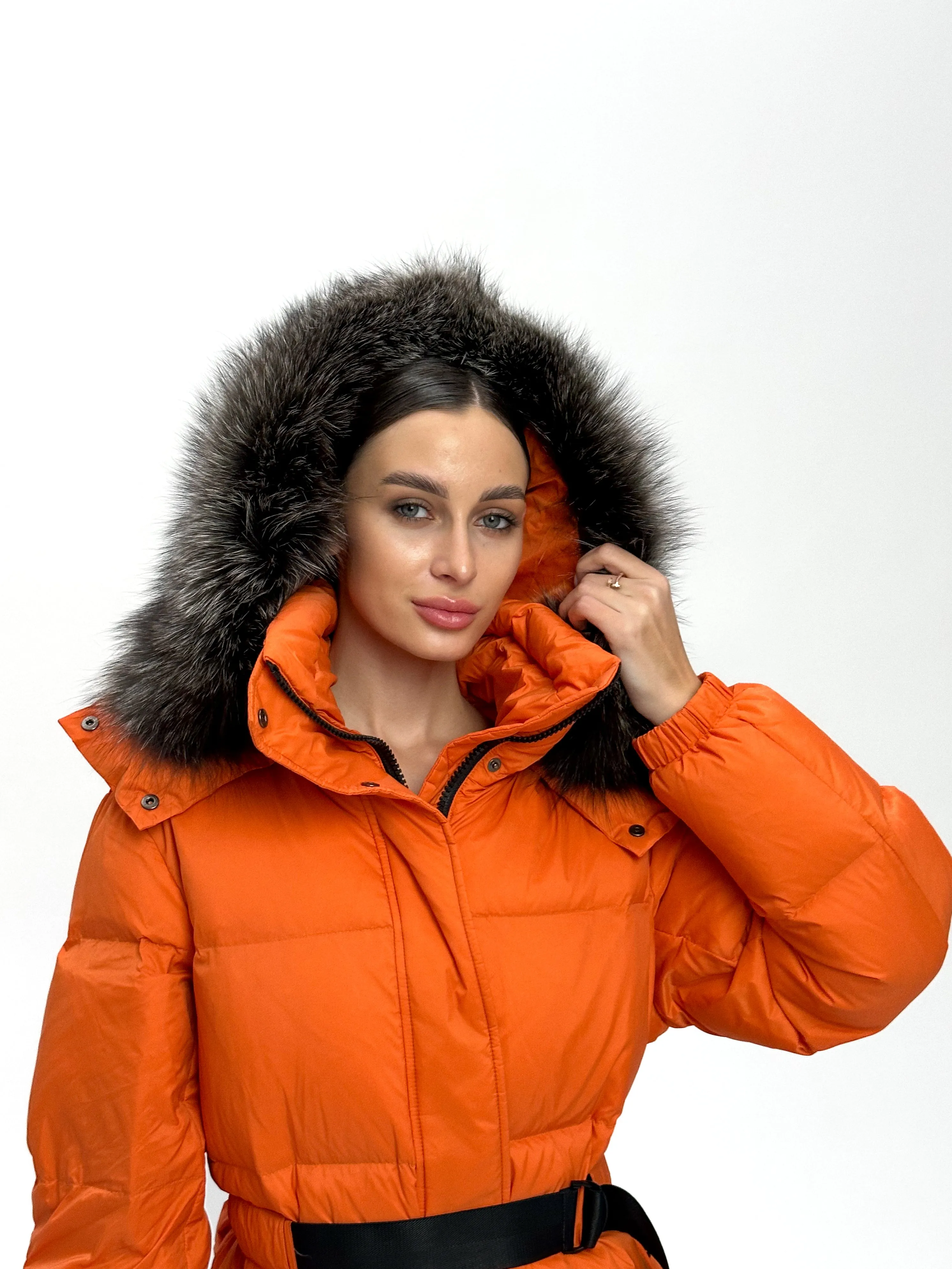 Genuine Silver Fox Down Fill Jacket