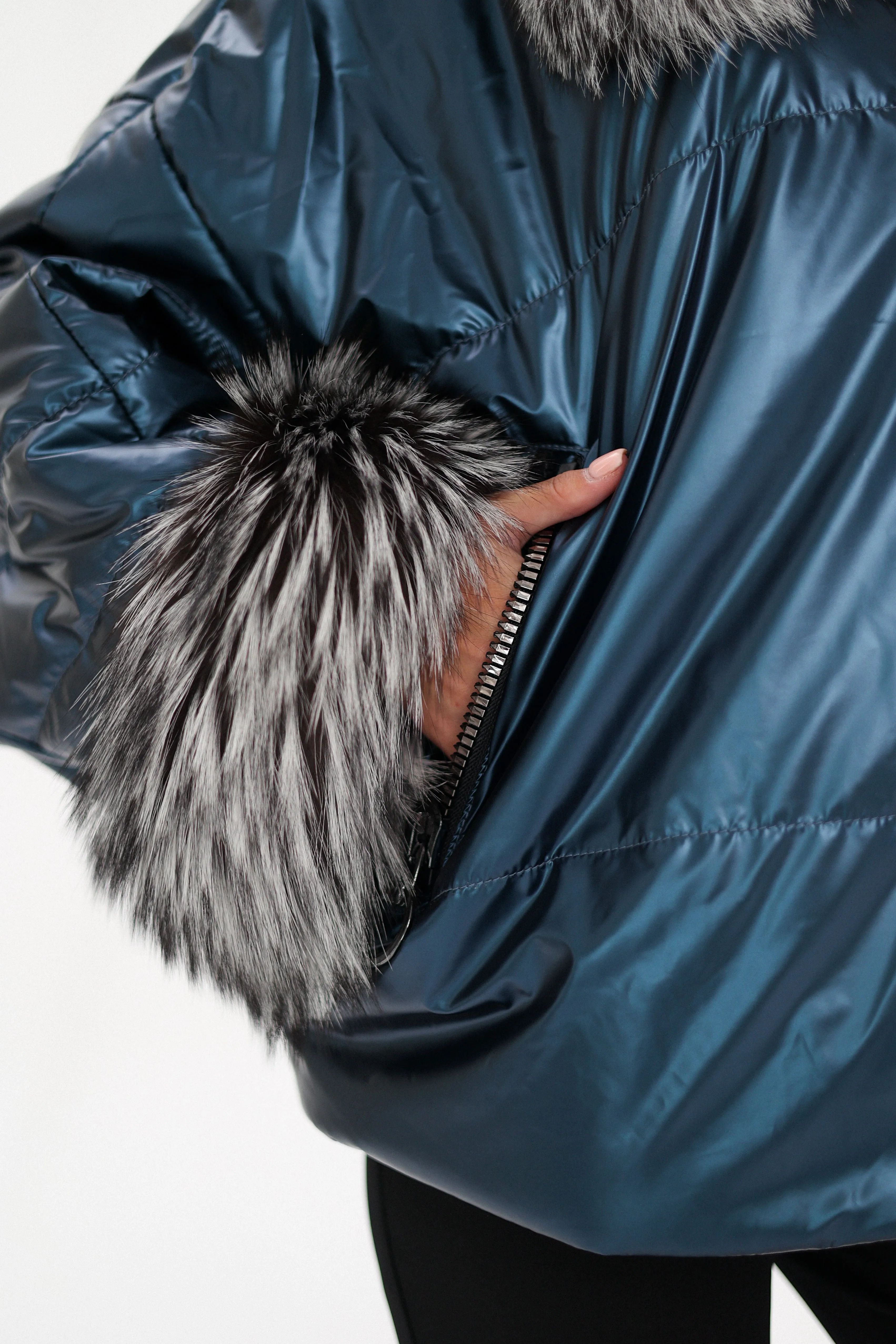 Genuine Silver Fox Fur Freudenberg Comfortemp® Jacket