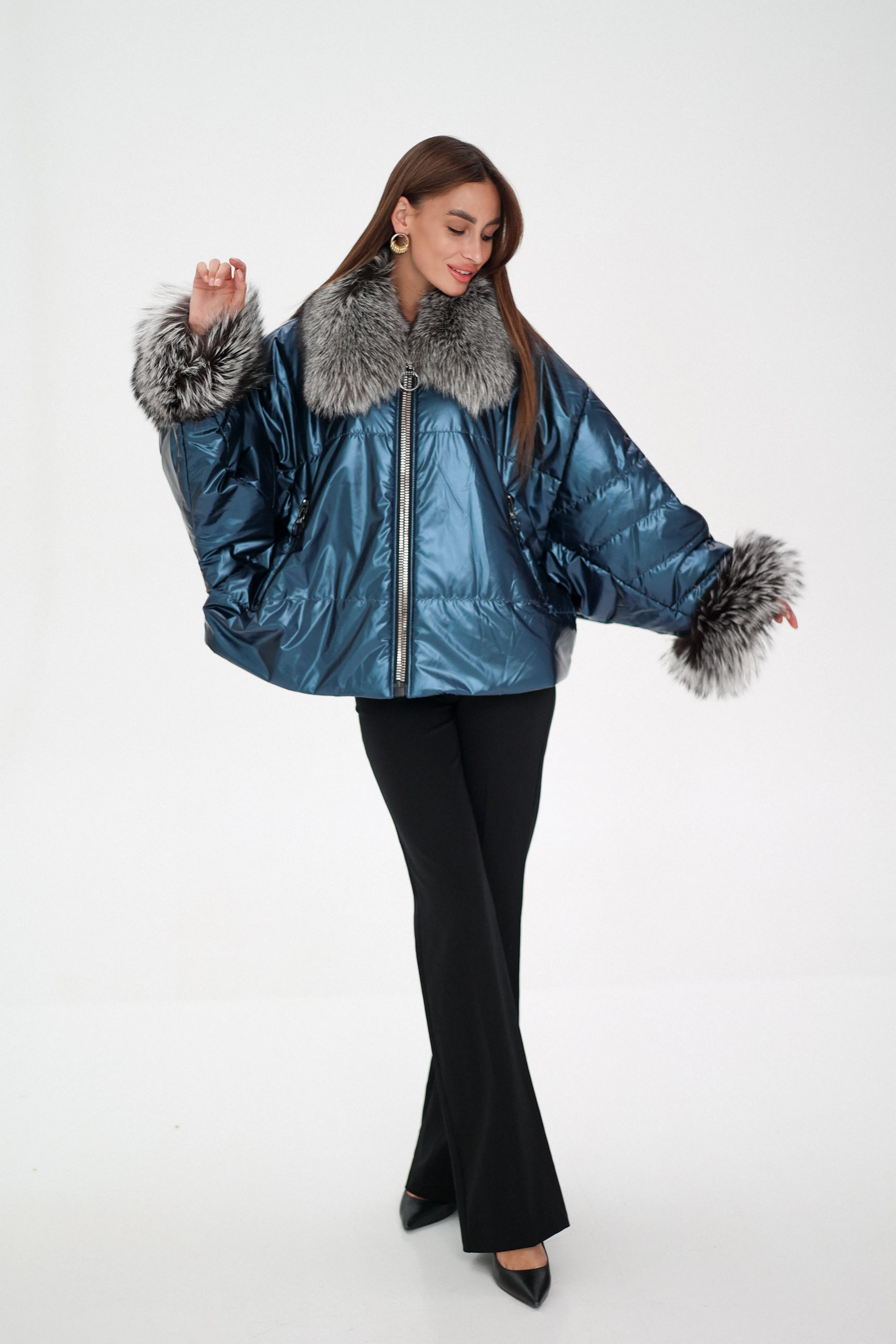 Genuine Silver Fox Fur Freudenberg Comfortemp® Jacket