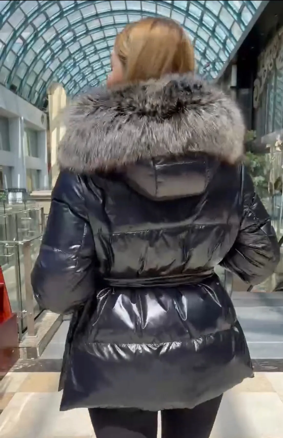 Genuine Silver Fox Premium Down Fill Jacket