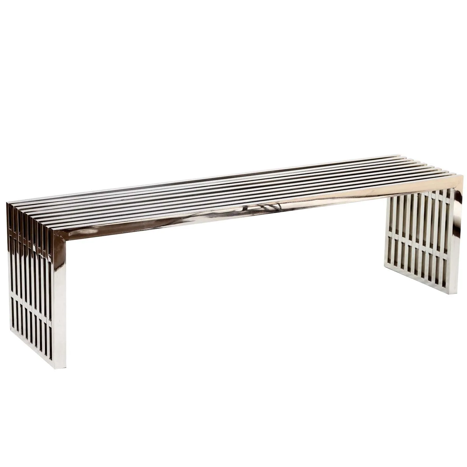 Gridiron Benches Set of 3 Silver EEI-867